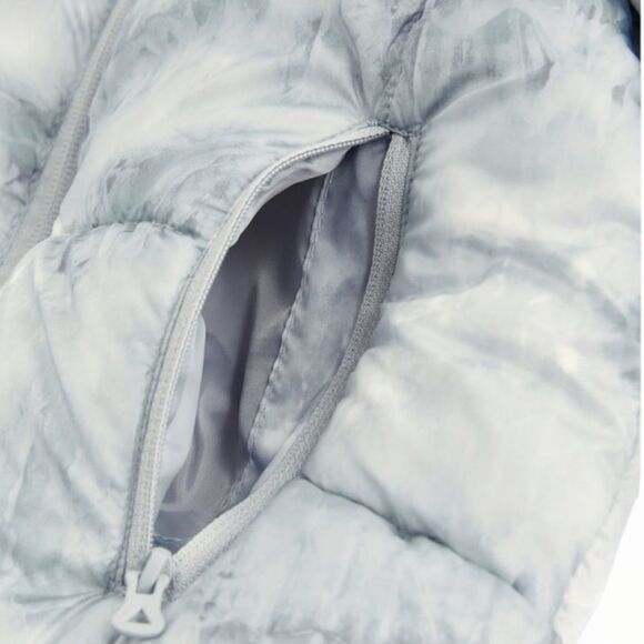 ZARA Kids | Blue Gray | WATER REPELLENT TIE-DYE EFFECT PUFFER COAT - Picture 4 of 9